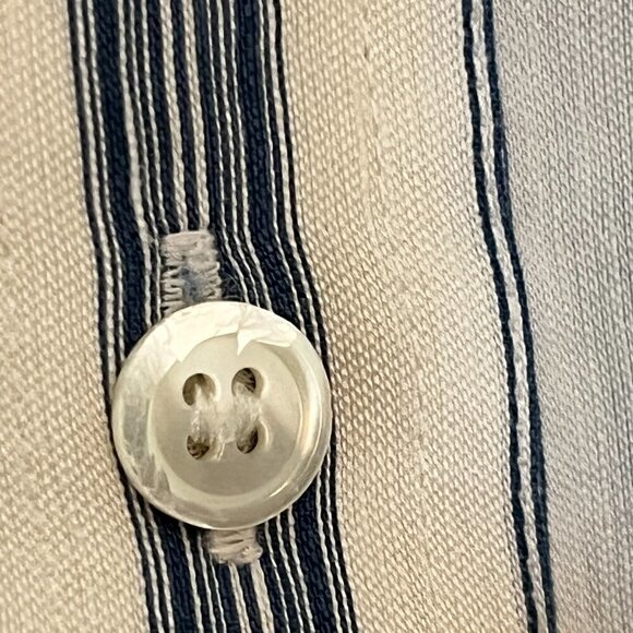 Frame Clean Safari Buttondown blue white striped small women - Picture 5 of 15